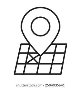 map icon vector on white background