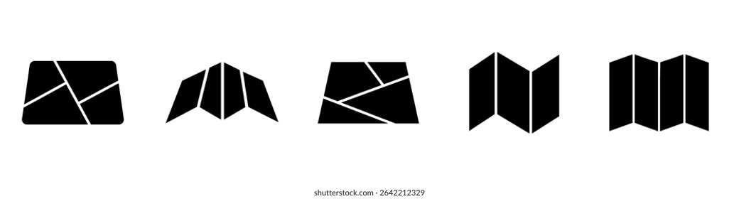 Map icon vector set. Navigator illustration sign collection. Pin symbol. Location web icons. Navigation logo.