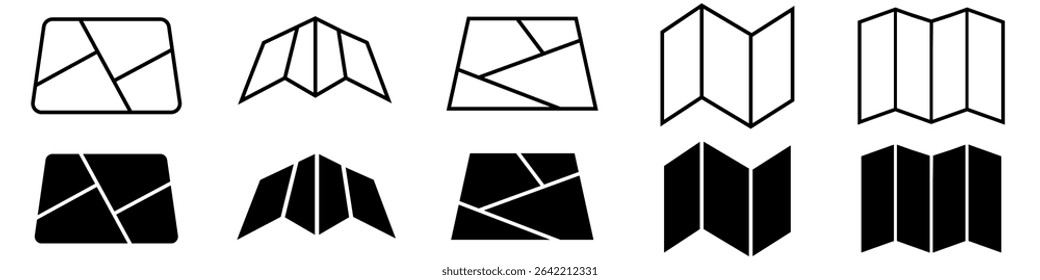 Map icon vector set. Navigator illustration sign collection. Pin symbol. Location web icons. Navigation logo.