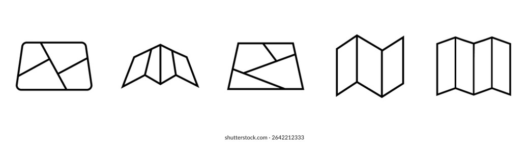 Map icon vector set. Navigator illustration sign collection. Pin symbol. Location web icons. Navigation logo.