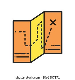 map icon vector. map sign on white background. map icon for web and app