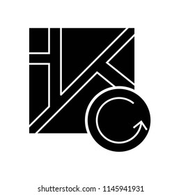 Map icon vector icon. Simple element illustration. Map symbol design. Can be used for web and mobile.