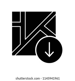 Map icon vector icon. Simple element illustration. Map symbol design. Can be used for web and mobile.