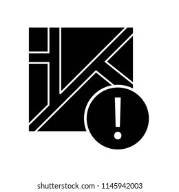 Map icon vector icon. Simple element illustration. Map symbol design. Can be used for web and mobile.