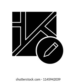Map icon vector icon. Simple element illustration. Map symbol design. Can be used for web and mobile.