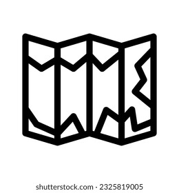 Map Icon Vector Symbol Design Illustration