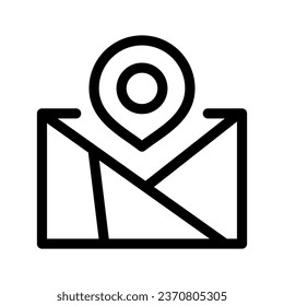 Map Icon Vector Symbol Design Illustration