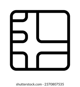 Map Icon Vector Symbol Design Illustration