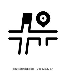 Map Icon Vector Symbol Design Illustration