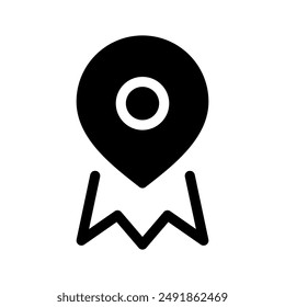 Map Icon Vector Symbol Design Illustration