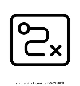 Ilustração de design de símbolo de vetor de ícone de mapa