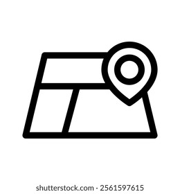 Map Icon Vector Symbol Design Illustration