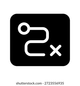 Ilustración de diseño de símbolo de Vector de icono de mapa