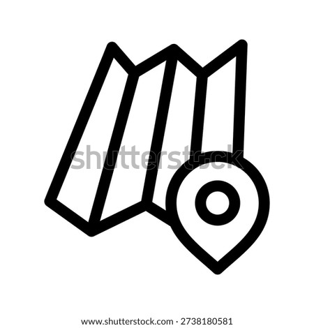 Map Icon Vector Symbol Design Illustration