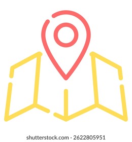 Ícone de mapa, para web, app, infográfico, etc