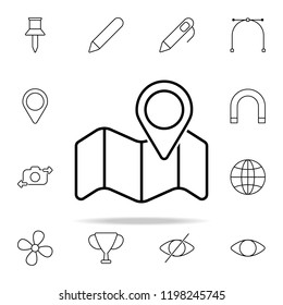 map icon. Web icons universal set for web and mobile