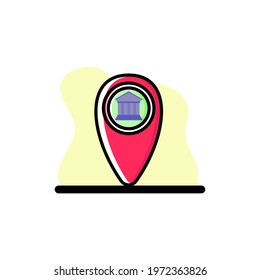 Map Icon Webstie Design Conceptual Vector Illustration Icon eps10