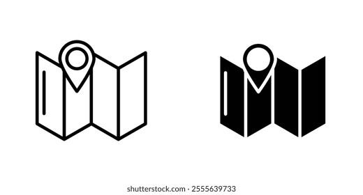 Map icons for app and websites.