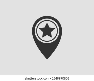 Map icons. Marker pointer. Pin location vector icon. GPS navigation symbol.
