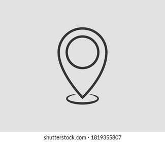 Map icons. Marker pointer. Pin location vector icon. GPS navigation symbol.