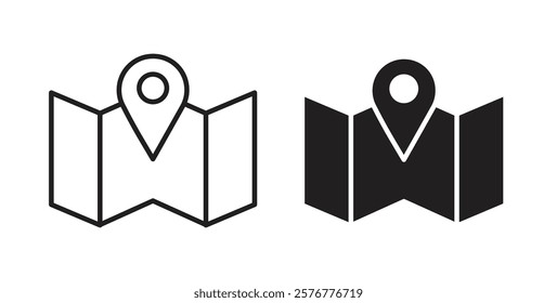 Map icons pack for ui designs