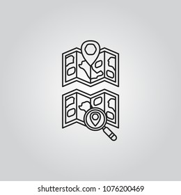 Map icons set