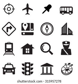 Map icons set
