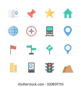 map icons set