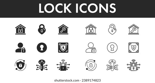 Map icons set vector design