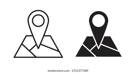 Map icons sign vectors. suitable for web, app, infographic, etc