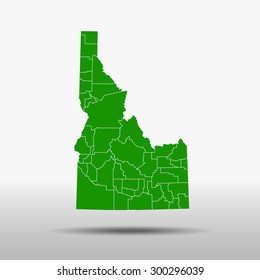 map of Idaho