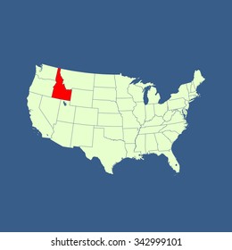 map of Idaho