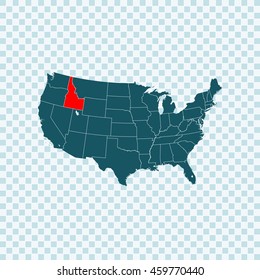 map of Idaho