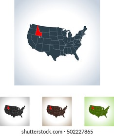 map of Idaho