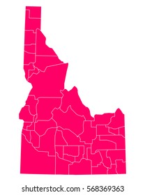 Map of Idaho