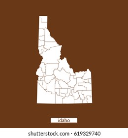 map of Idaho