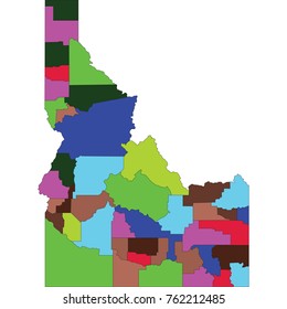 map of idaho