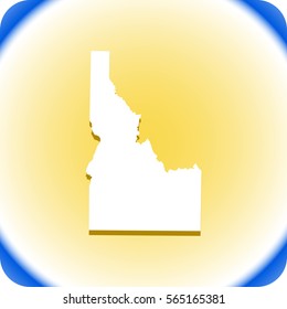 map of Idaho. vector illustration