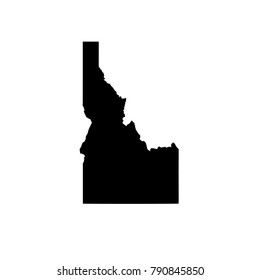 map of Idaho. vector illustration