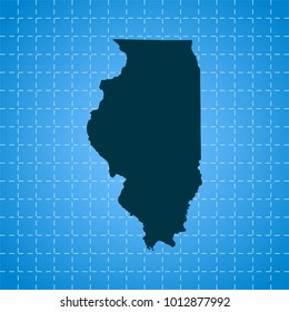 map of Illinois