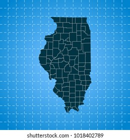 map of Illinois
