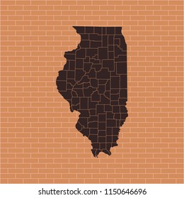 map of Illinois