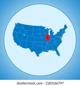 map of Illinois