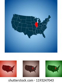 map of Illinois