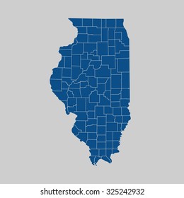 map of Illinois