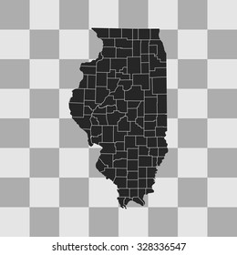 map of Illinois