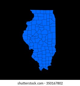 map of Illinois