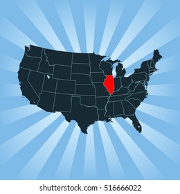 map of Illinois
