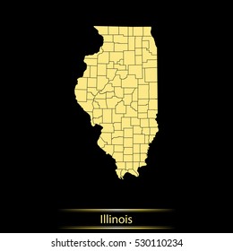 map of Illinois