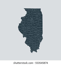 map of Illinois